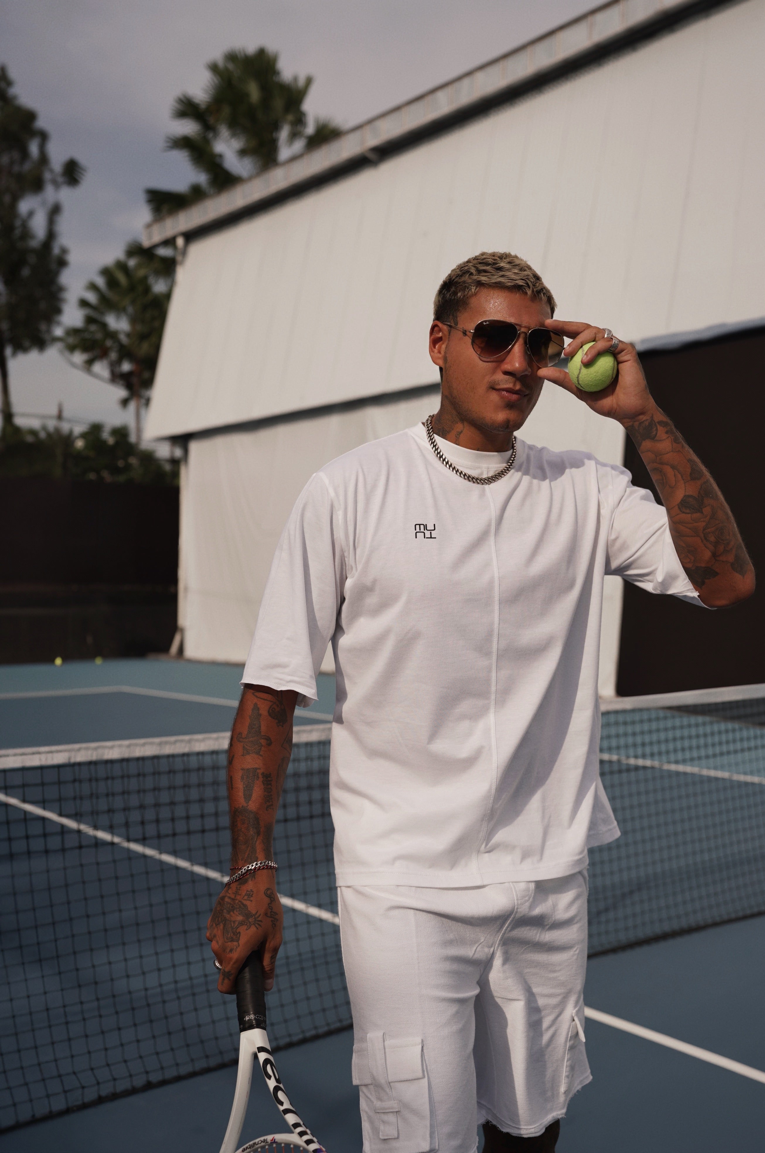 High Neck OVERSIZED Unisex T-shirt - MUTU Brand