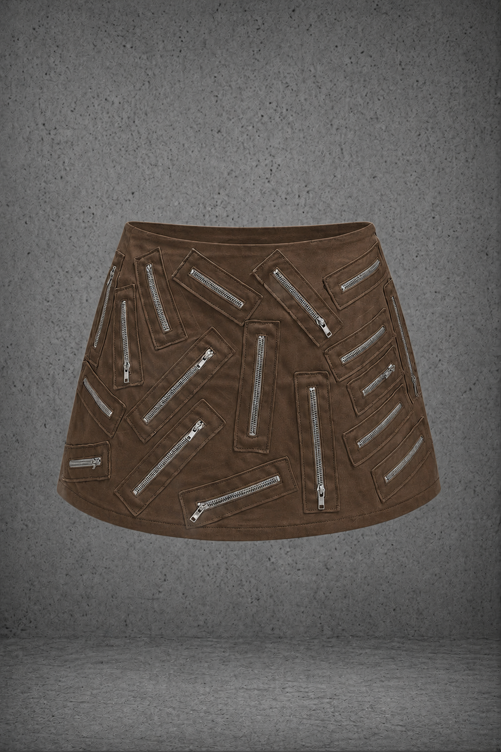 ZIPPER MINI SKIRT