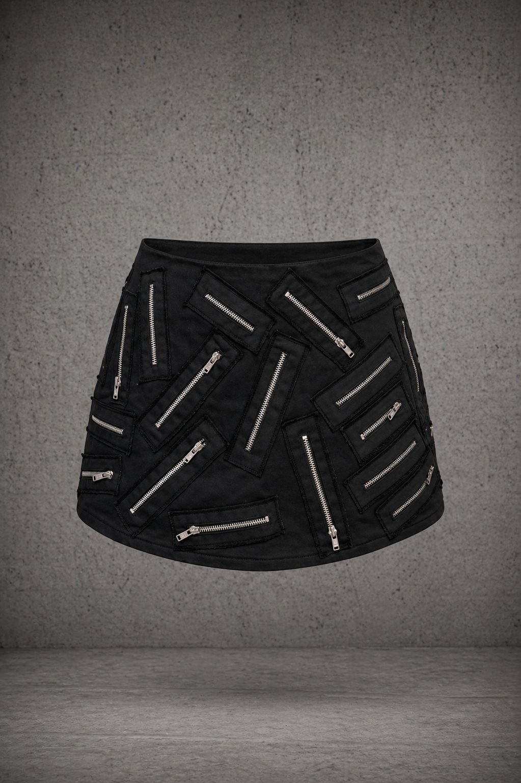 ZIPPER MINI SKIRT